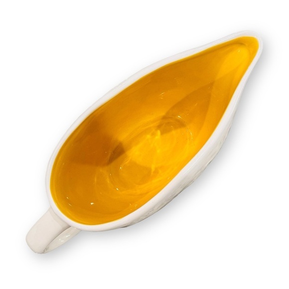 Rae Dunn by Magenta “HAPPY TURKEY DAY” Gravy Boat NEW - Picture 3 of 4